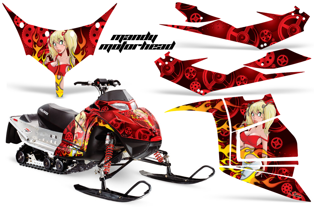 Polaris IQ Race Graphic Kit RED MandyMotorhead JPG